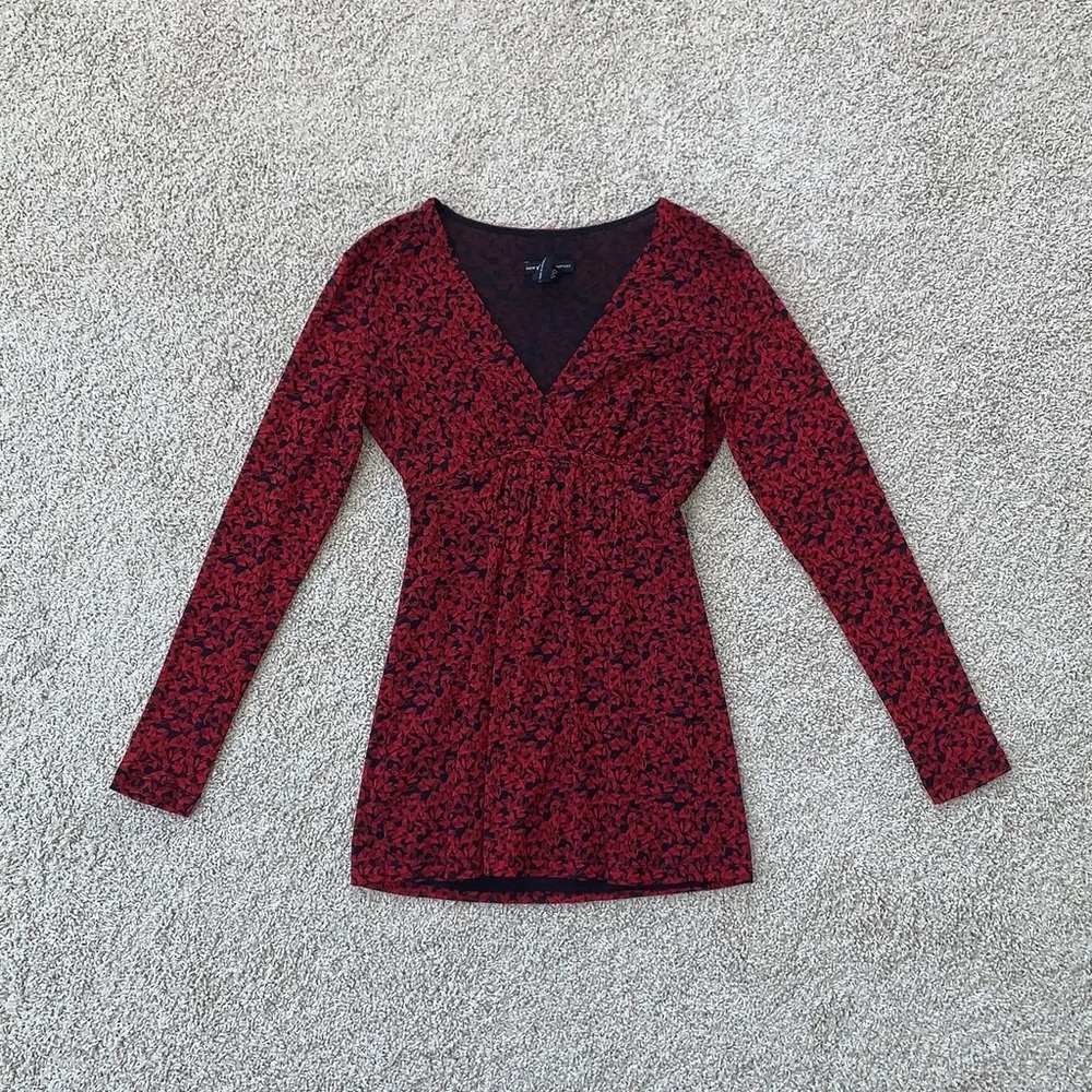 90s goth grunge floral top!